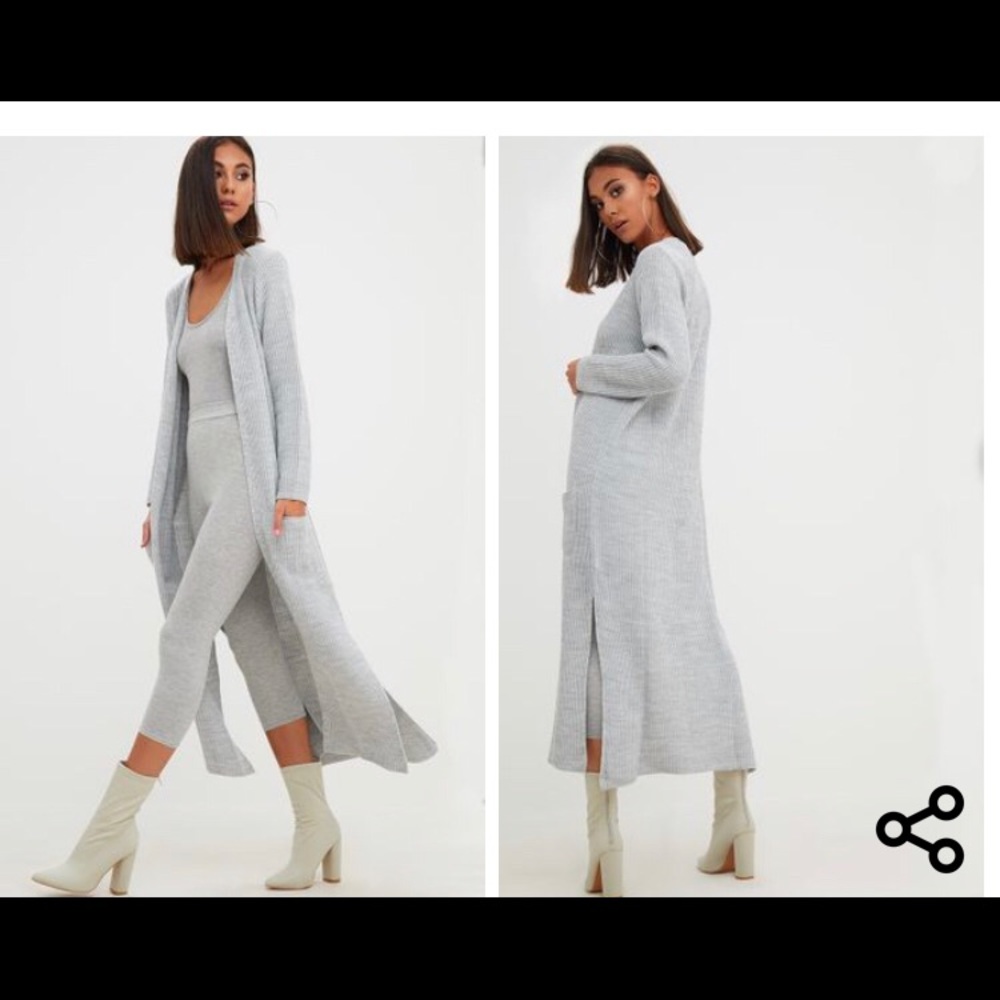 Maxi grey duster